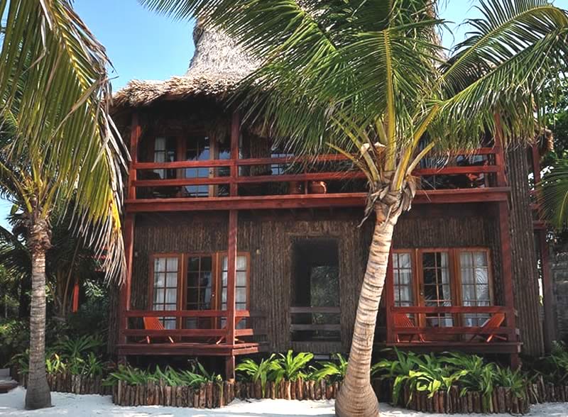 Front of a beach cabana at Ramon's
