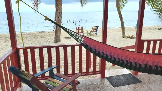 Cabana porch with hammock