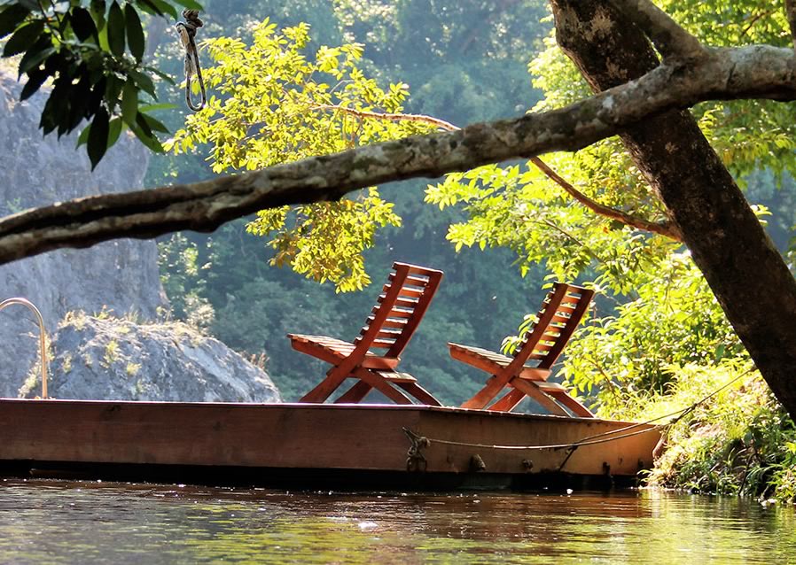 Black Rock River View Cabin Deck