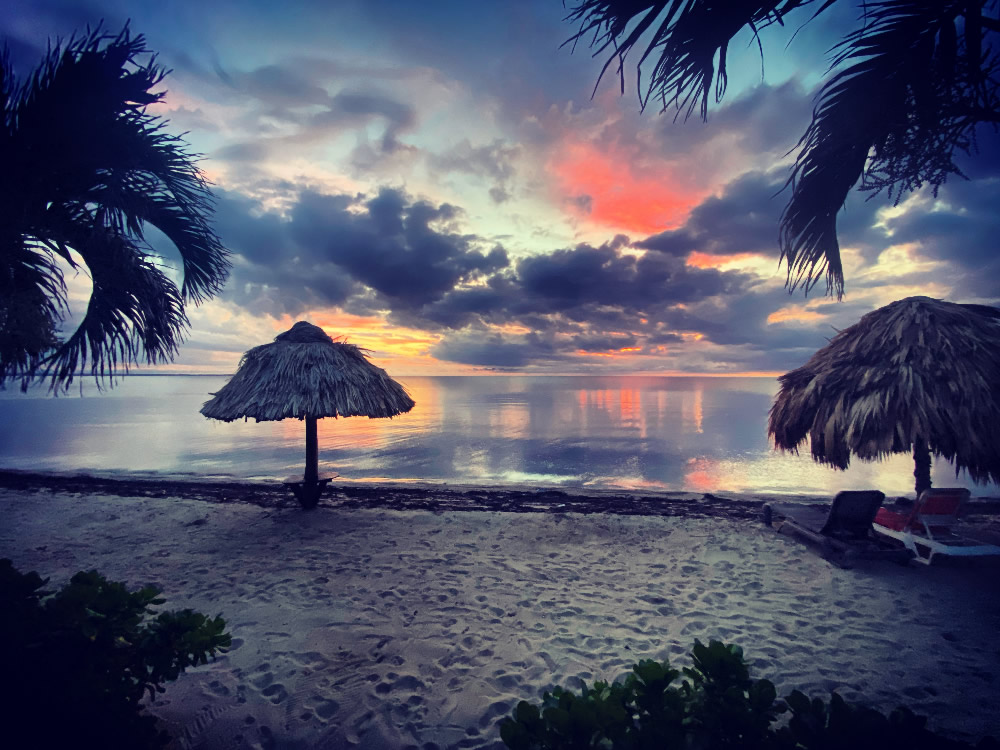 Beautiful sunrise at Hopkins Bay Resort