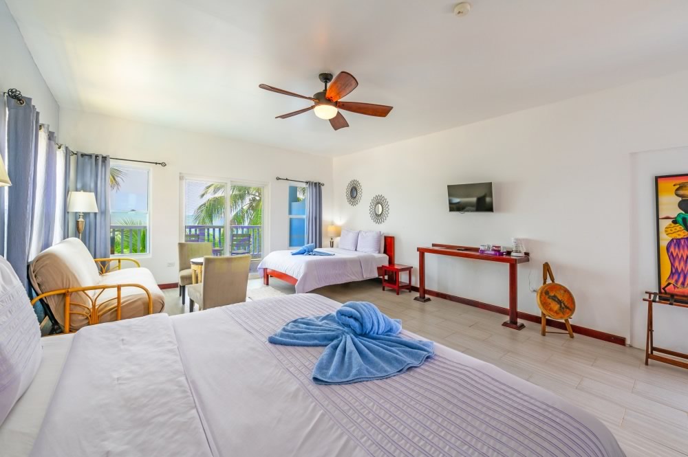 Interior of oceanfront suite