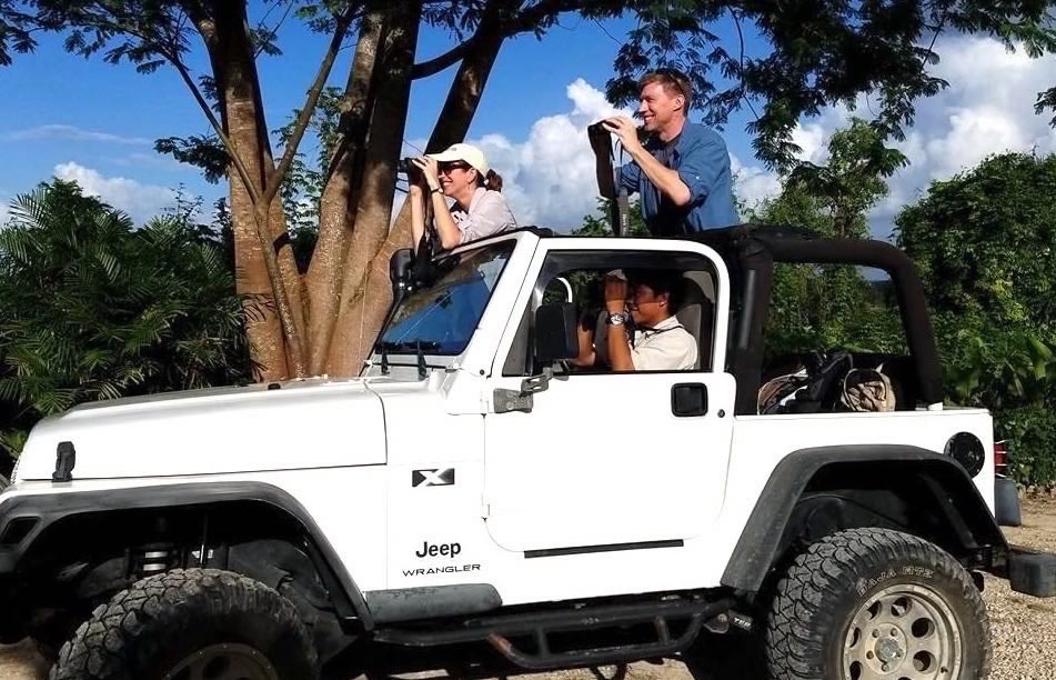 Bird watching from a vehicle