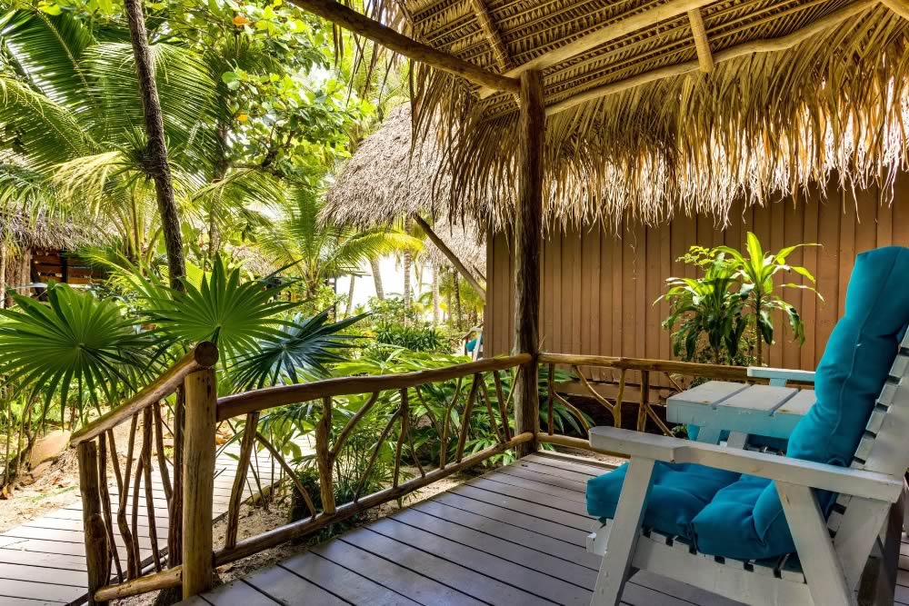 Garden walkways with sea view at Azura Del Mar