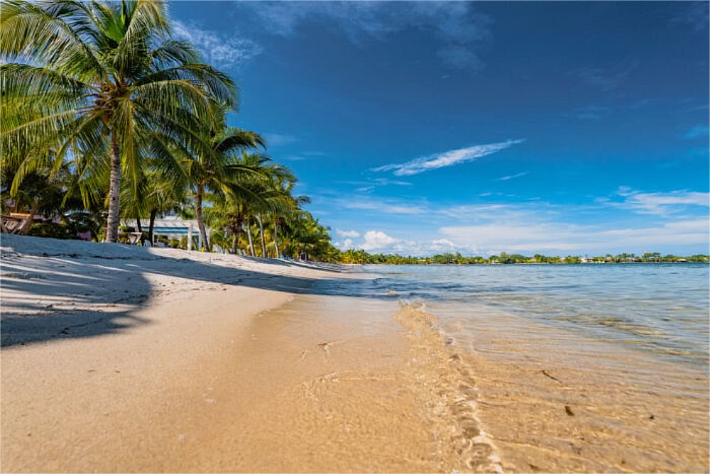 Placencia Village beach in front of the hotel