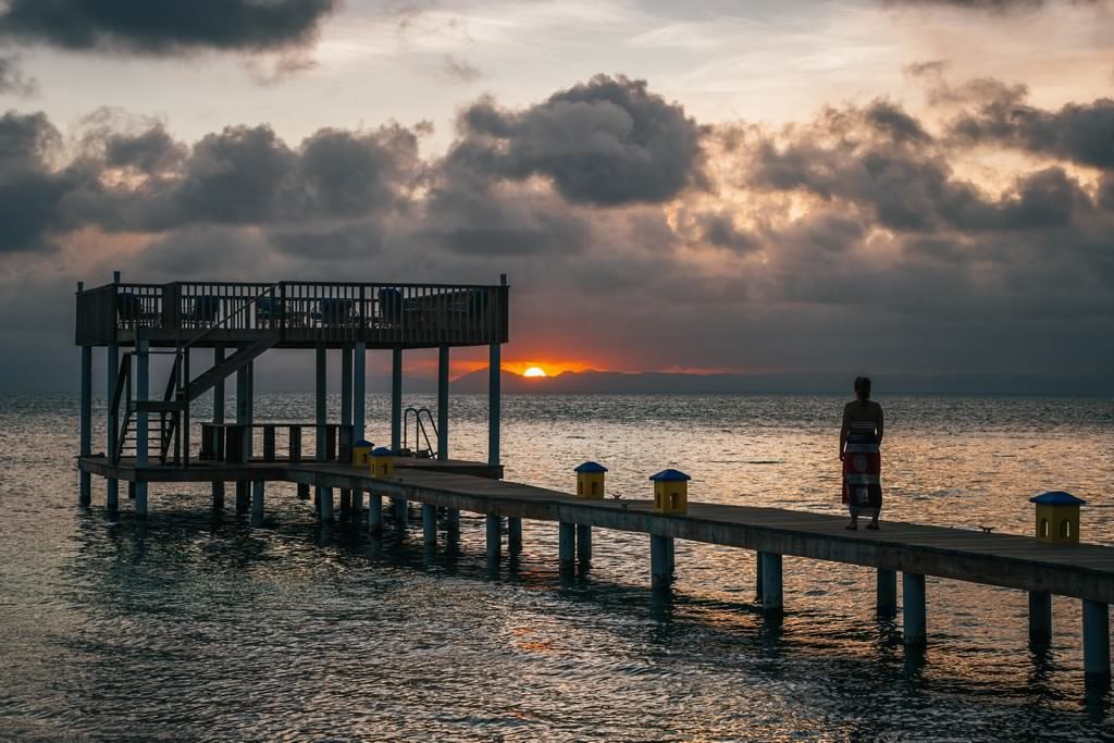 Sunset view from the pier