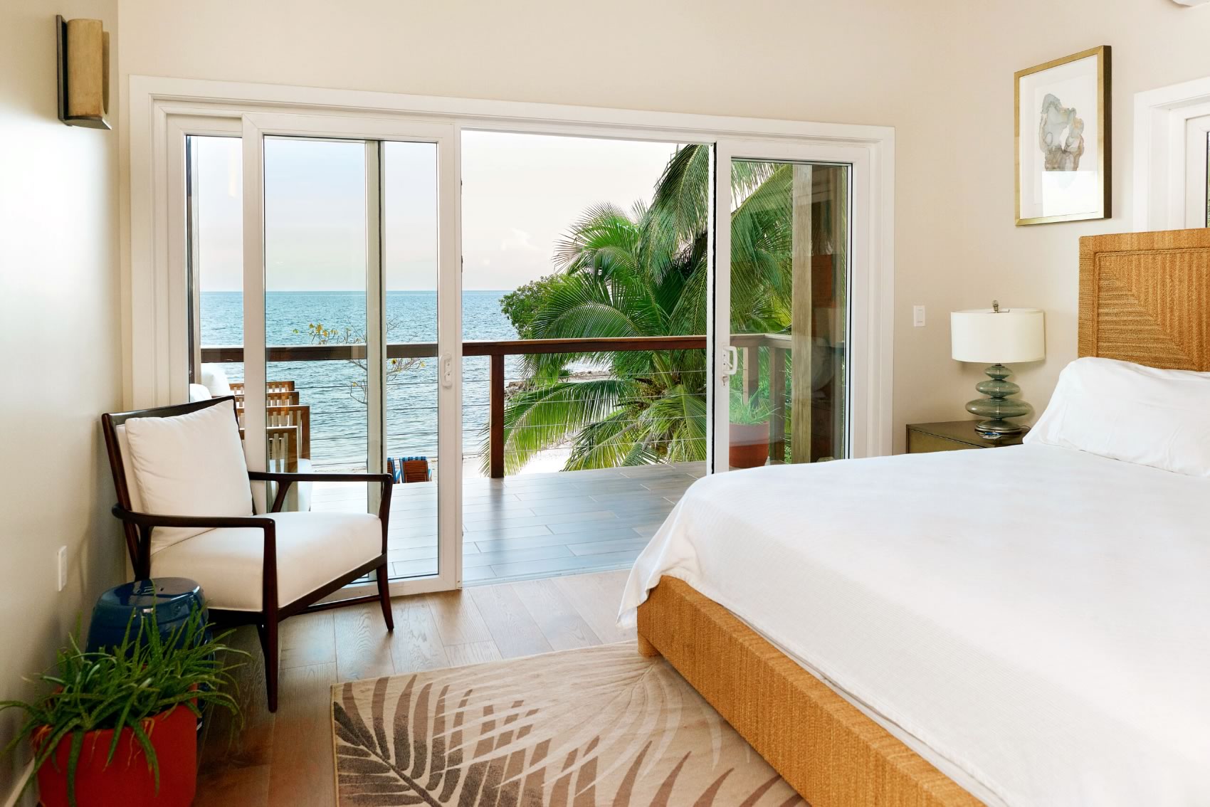 Interior of villa bedroom