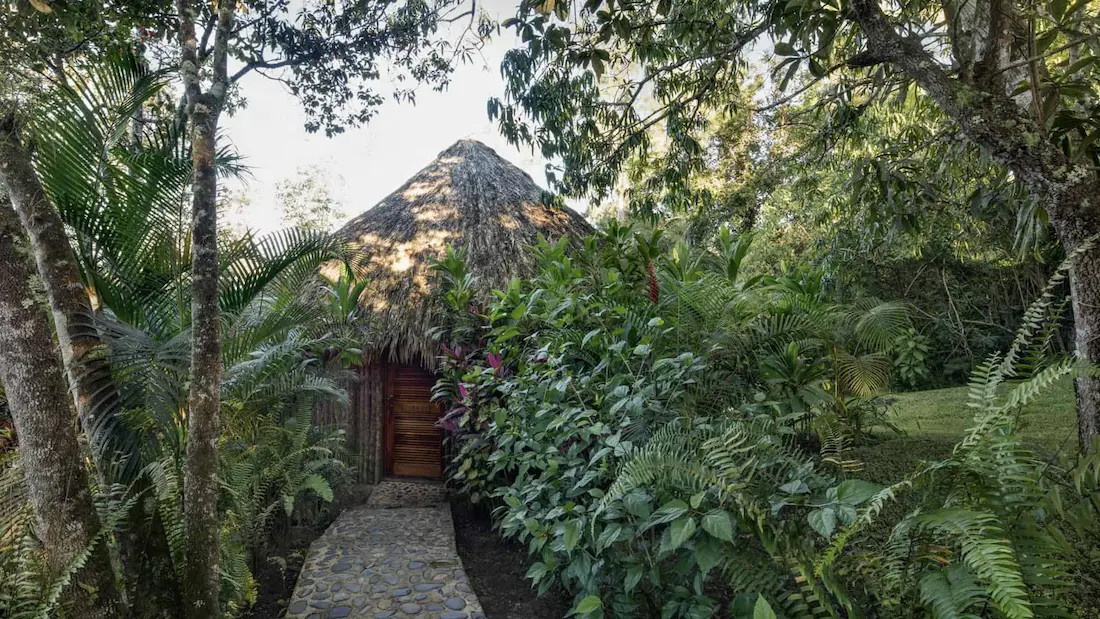 Cabana overlooking the landscape