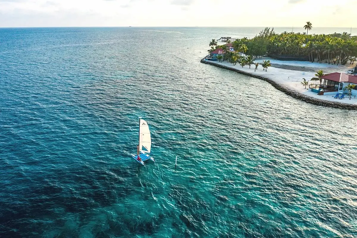 Sailing on a Sunfish Board