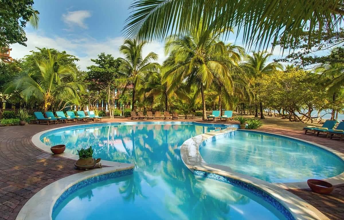Beach and pool view