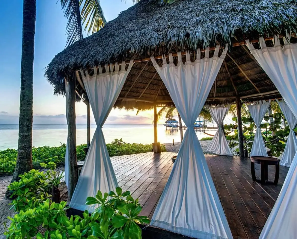 SunBreeze pool and beach bar with people relaxing