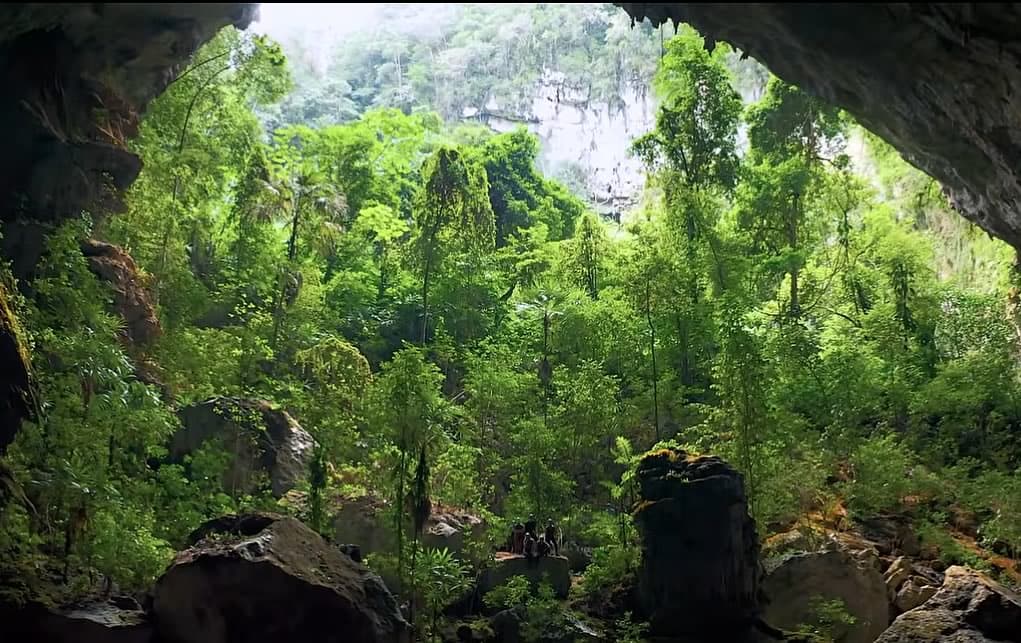 Entrance to a cave near Caves Branch Jungle Lodge in Belize