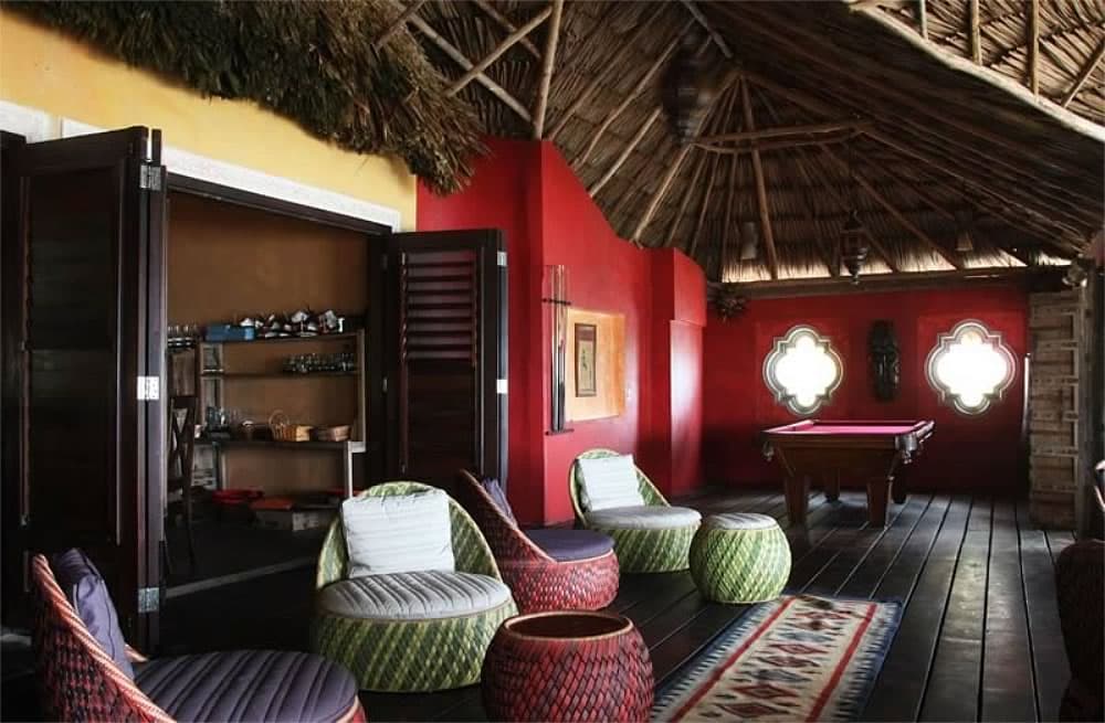Relaxing lounge area at Mata Chica Beach Resort