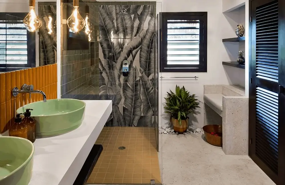 Elegant bathroom inside a Mata Chica villa