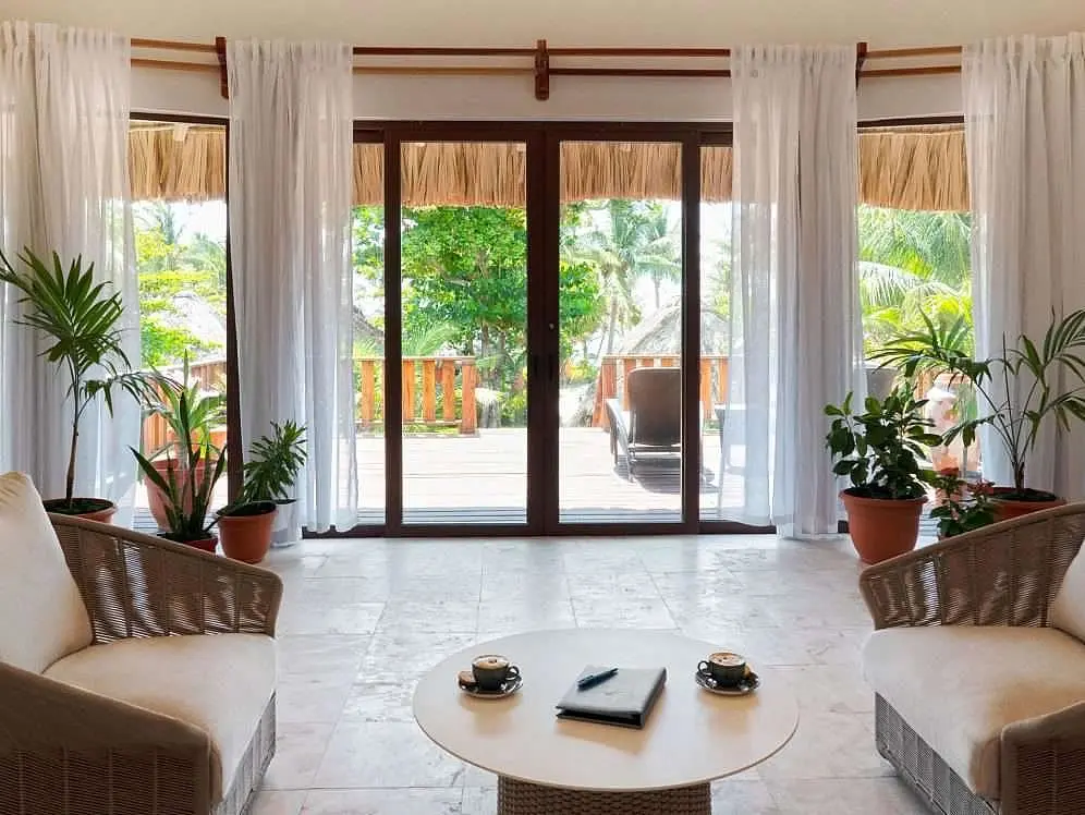 Interior of a Mata Chica villa on Ambergris Caye