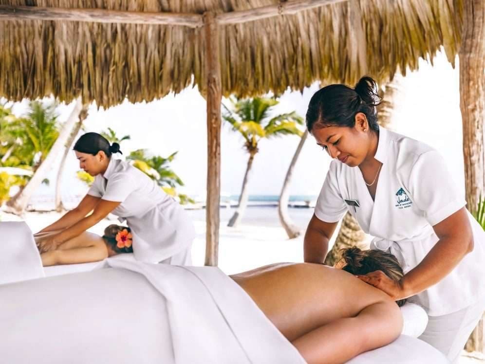 Mata Chica wellness area on Ambergris Caye