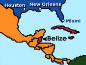 Belize Map Loctaion