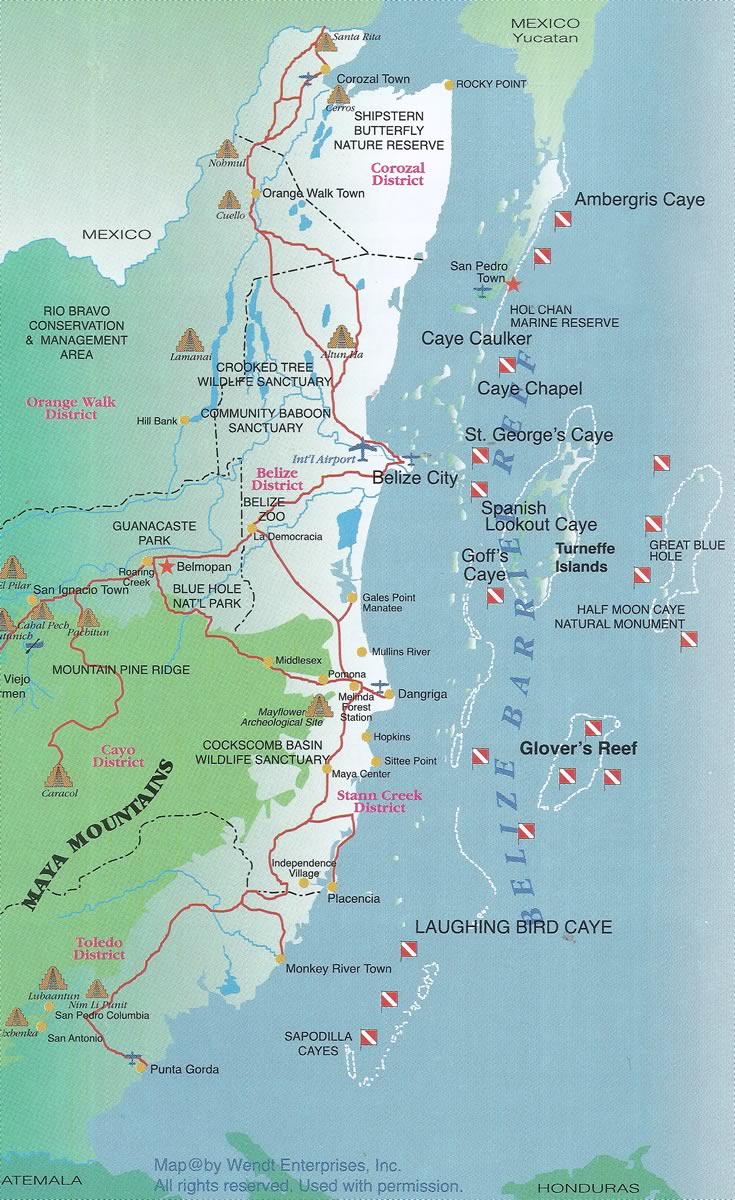 Diving Site Map