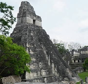 Side image of Tikal Jaguar Temple
